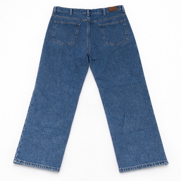 Vintage LL Bean Flannel Lined Jeans Men's Size 38x30 - Picture 3 of 8